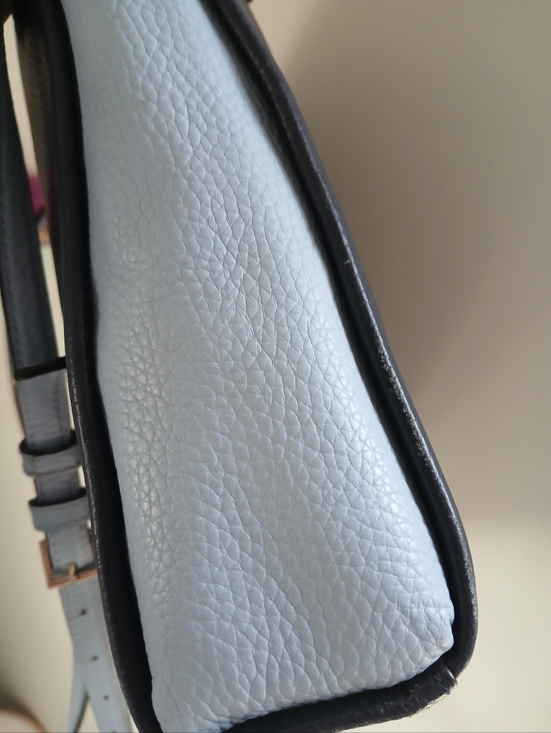 Kate Spade- Navy Blue/Light Blue-Two-toned-Pebbled Leather-Crossbody Bag - Picture 15 of 15